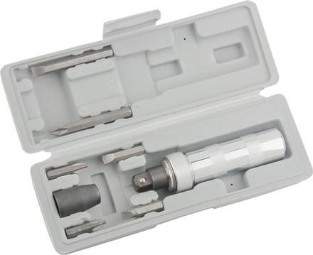 Отвертка ударно-поворотная 1/2&quot;, набор бит, 6 шт., в пласт. боксе  MATRIX 11575 купить в Надыме