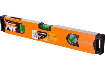 Уровень алюминиевый «Магнитный» 400мм 3 глазка фрезерованный Вихрь 73/11/4/17 купить в Надыме