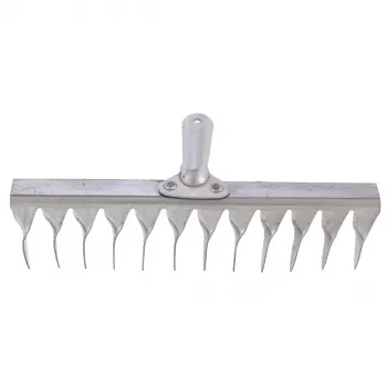 Грабли 12-зубые витые 290 мм нерж. сталь без черенка СИБРТЕХ 61753 купить в Надыме