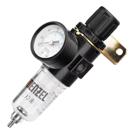 Фильтр-регулятор Denzel FR1500, 10 бар, 1500 л/мин, 1/4", 57459 купить в Надыме