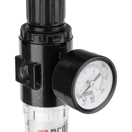 Фильтр-регулятор Denzel FR1500, 10 бар, 1500 л/мин, 1/4", 57459 купить в Надыме