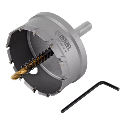 Коронка по металлу твердосплавная, 73 мм Denzel 724021 купить в Надыме