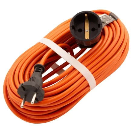 Удлинитель-шнур силовой Сибртех 20 м, 6А, тип УХз6, ПВС, 1 розетка без заземления 95812 купить в Надыме