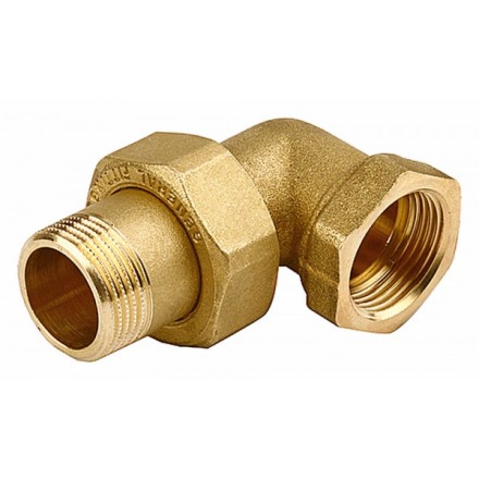Соединитель GENERAL FITTINGS угловой с накидной гайкой, латунь, г/ш, 3/4&quot; 51035-G/S-3/4 купить в Надыме