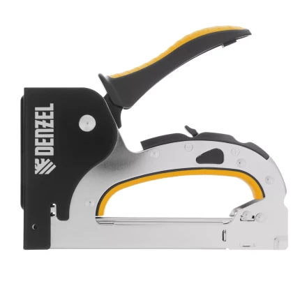 Степлер мебельный Denzel 40211, стальной корпус, быстрая загрузка, регул. силы удара, тип 53, 4-14 мм купить в Надыме