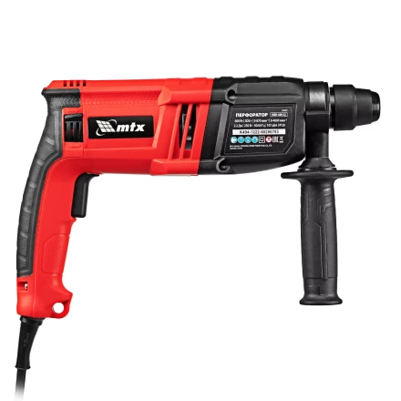 Перфоратор электрический MTX MRH-600-22, SDS-Plus, 600 Вт, 2,2 Дж, 3+1 режима 26682 купить в Надыме