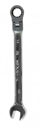 Ключ гаечный комбинированный 14х14 с шарниром и трещоткой Энкор 26409 купить в Надыме