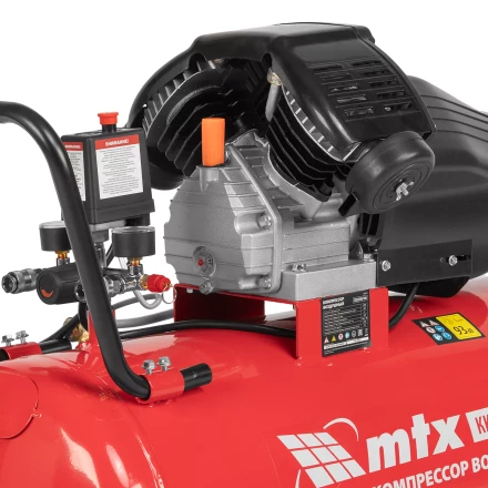 Компрессор воздушный MTX КК-2200/100, 2,2 кВт, 350 л/мин, 100 л, прямой привод, масляный купить в Надыме