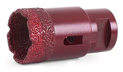 Алмазная коронка MESSER по камню с хвостовиком M14 (вакуумное спекание алмазов) 45 мм купить в Надыме