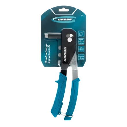 Заклепочник ручной Gross 40415, 260 мм, заклепки 2,4-3,2-4,0-4,8 мм купить в Надыме