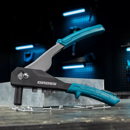 Заклепочник ручной Gross 40415, 260 мм, заклепки 2,4-3,2-4,0-4,8 мм купить в Надыме