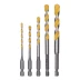 Набор сверл универсальных, Multi cut, 4-10 мм, 5 шт Denzel 706016 купить в Надыме