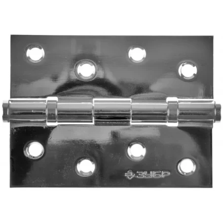 Петля универсальная ЗУБР "ЭКСПЕРТ", 2 подшипника, цвет хром (CP), с крепежом, 100х75х2,5мм, 2 шт 37601-100-2 купить в Надыме