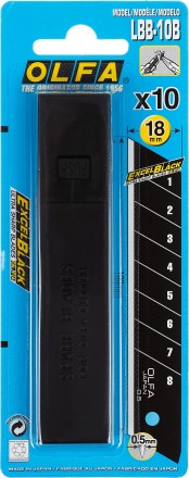 Лезвие OLFA BLACK MAX сегментированное, 18х100х0,5мм, 10шт OL-LBB-10B купить в Надыме