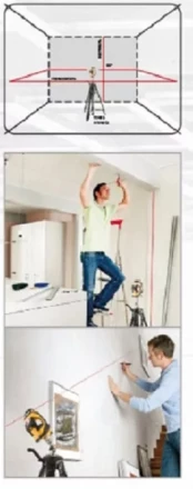 Лазерный уровень LX360 DENZEL 35075 купить в Надыме