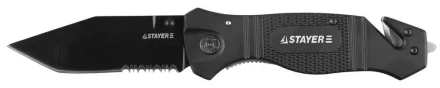 Нож STAYER "PROFI" складной, металлическая рукоятка, стеколобой, дополнительный резак,лезвие 85мм 47622 купить в Надыме