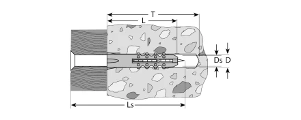 Дюбели распорные с саморезами пакет серия МАСТЕР купить в Надыме