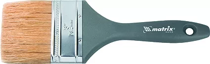 Кисть плоская "Евро" 3" натуральная щетина пластмассовая ручка  MATRIX 83066 купить в Надыме