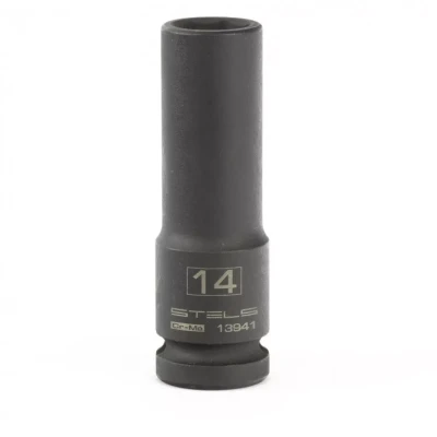 Головка ударная удлиненная шестигранная 14 мм 1/2" CrMo Stels 13941