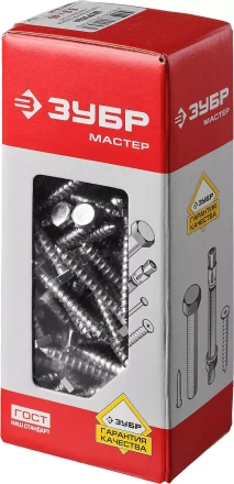 Шурупы ЗУБР "МАСТЕР" с шестигранной головкой, оцинкованные, 6x40мм, 110шт 4-300451-06-040 купить в Надыме