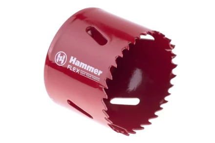 Коронка биметаллическая HAMMER Ф57х38мм 5/8" BiMETALL (224-011) купить в Надыме