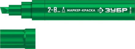 ЗУБР МК-800 зеленый, 2-8 мм клиновидный маркер-краска (06327-4) купить в Надыме