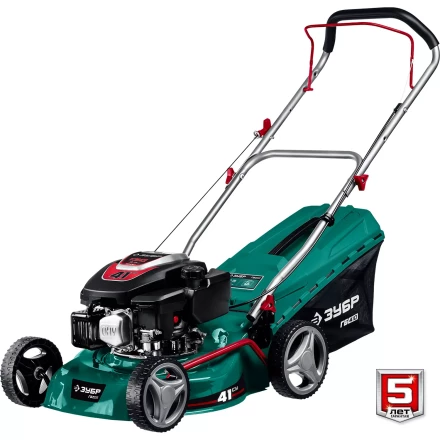ЗУБР 410 мм, 3.5 л.с., бензиновая газонокосилка (ГБ-410) купить в Надыме