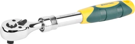 Трещотка для торцовых головок KRAFTOOL "PRO", телескопическая, Сr-V сталь, 72 зубца, 3/8" 27798-3/8 купить в Надыме