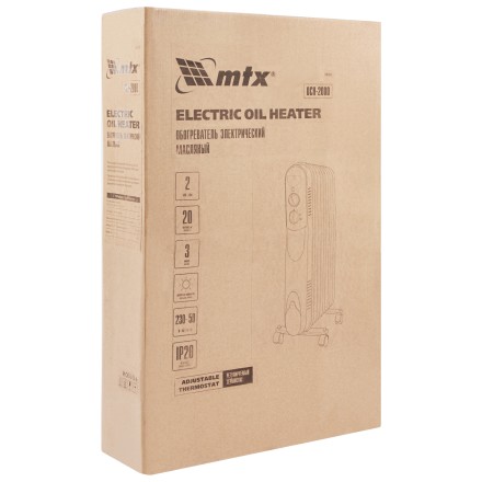 Масляный обогреватель MTX OCH-2000, 230 В, 2000 Вт // MTX 98303 купить в Надыме