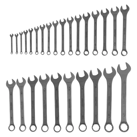 Набор ключей комбинированных Сибртех 15481, 5,5 - 32 мм, 27 шт., CrV, фосфатированные, ГОСТ 16983 купить в Надыме