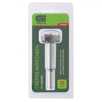 Сверло Форстнера по дереву 28 мм цилиндрический хвостовик СИБРТЕХ 704828 купить в Надыме