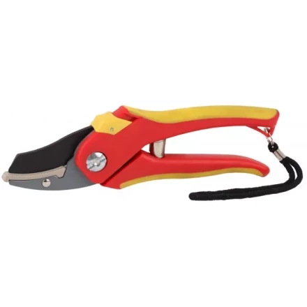 Секатор GRINDA двухкомпонентные ручки, обычный механизм, без эфеса, округлые лезвия с упорной наковальней, 205мм 8-423203_z01 купить в Надыме