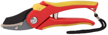 Секатор GRINDA двухкомпонентные ручки, обычный механизм, без эфеса, округлые лезвия с упорной наковальней, 205мм 8-423203_z01 купить в Надыме