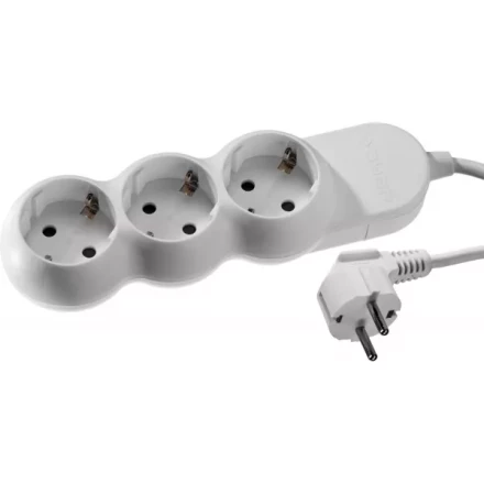 Удлинитель ЗУБР "МАСТЕР" электрический, ПВС сечение 1кв мм, заземление, 3 гнезда, макс мощн 3500Вт, 5м 55038-5 купить в Надыме