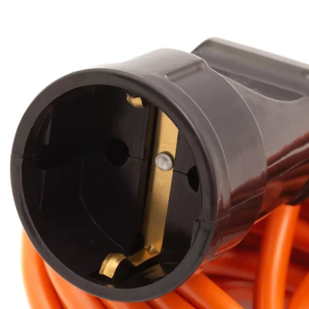 Удлинитель-шнур силовой Сибртех 30 м, 6А, тип УХз6, ПВС, 1 розетка без заземления 95813 купить в Надыме