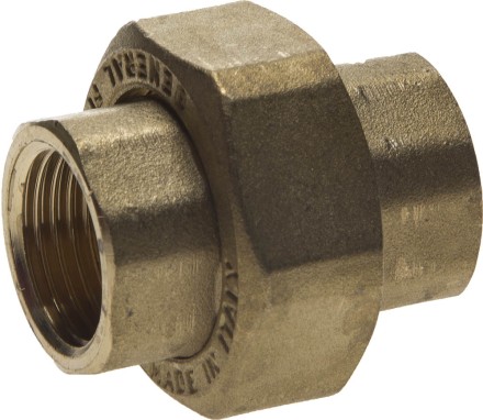 Соединитель GENERAL FITTINGS с накидной гайкой, латунь, г/г, 1/2&quot; 51037-G/G-1/2 купить в Надыме