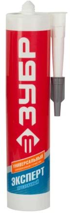 Герметик силиконовый ЗУБР "ЭКСПЕРТ" прозрачный, универсальный, 280мл 41233-2 купить в Надыме
