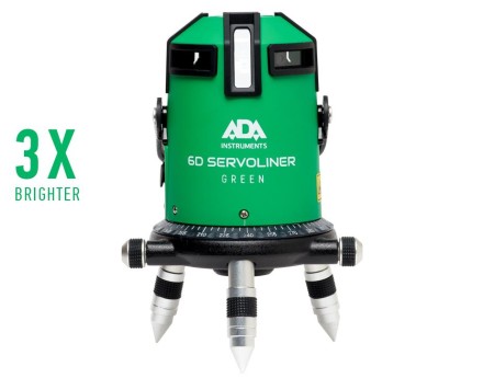 Построитель лазерных плоскостей  лазерный уровень ADA 6D Servoliner GREEN ADA купить в Надыме