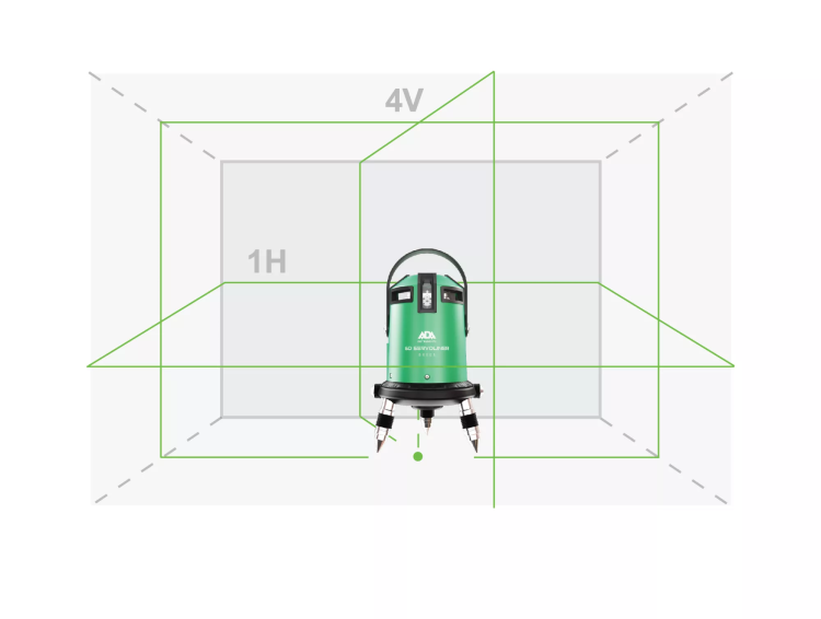 Построитель лазерных плоскостей  лазерный уровень ADA 6D Servoliner GREEN ADA купить в Надыме