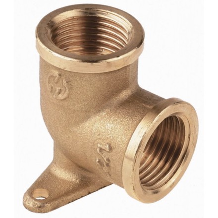 Уголок GENERAL FITTINGS с креплением к стене в двух точках, латунь, г/г, 1/2&quot; 51076-G/G-1/2 купить в Надыме