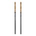 Сверло спиральное по металлу Denzel 2 x 49 мм, Р6М5, Golden Tip , 2шт., 718223 купить в Надыме