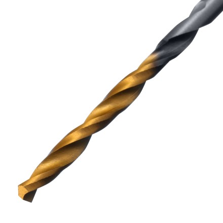 Сверло спиральное по металлу Denzel 2 x 49 мм, Р6М5, Golden Tip , 2шт., 718223 купить в Надыме