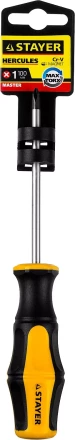Отвертка STAYER "MASTER" "HERCULES", Сr-V, противоскользящая рукоятка, PH1x100мм 25052-1-10_z02 купить в Надыме
