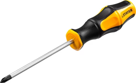 Отвертка STAYER "MASTER" "HERCULES", Сr-V, противоскользящая рукоятка, PH1x100мм 25052-1-10_z02 купить в Надыме