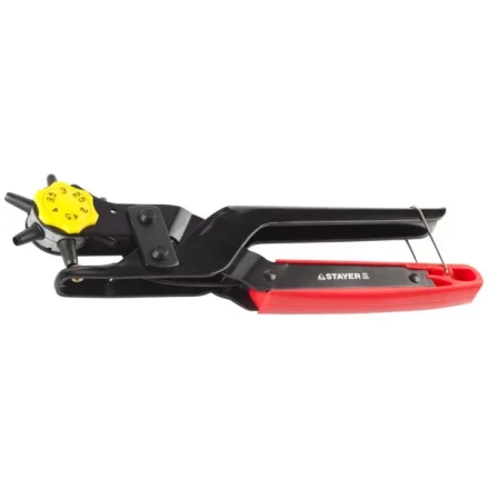 Дырокол STAYER "PROFESSIONAL" револьверный для кожи, усиленный, 6-в-1, 2-4,5мм 22943_z01 купить в Надыме