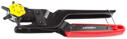 Дырокол STAYER "PROFESSIONAL" револьверный для кожи, усиленный, 6-в-1, 2-4,5мм 22943_z01 купить в Надыме