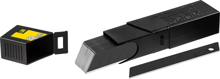 Лезвие OLFA BLACK MAX сегментированное, 8 сегментов, 18х100х0,5мм, 50шт OL-LBB-50B купить в Надыме