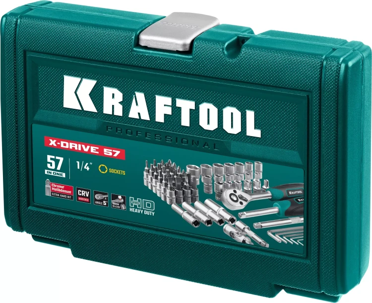Универсальный набор инструмента KRAFTOOL, 57 предм. 27885-H57 купить в Надыме