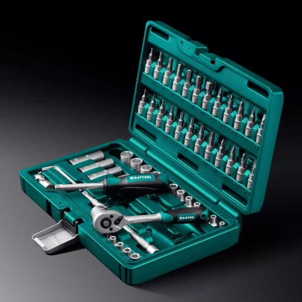 Универсальный набор инструмента KRAFTOOL, 57 предм. 27885-H57 купить в Надыме