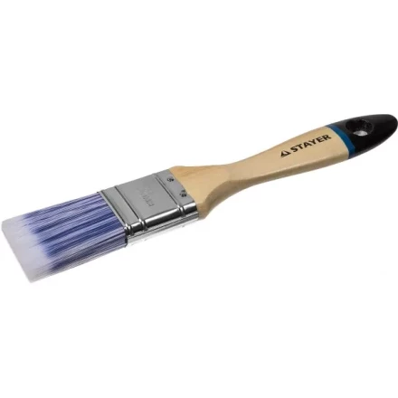 Кисть плоская STAYER "EURO", "AQUA" для воднодисперсионных и акриловых ЛКМ, искусств щетина, деревя ручка, 1,5"/38мм 01062-038 купить в Надыме